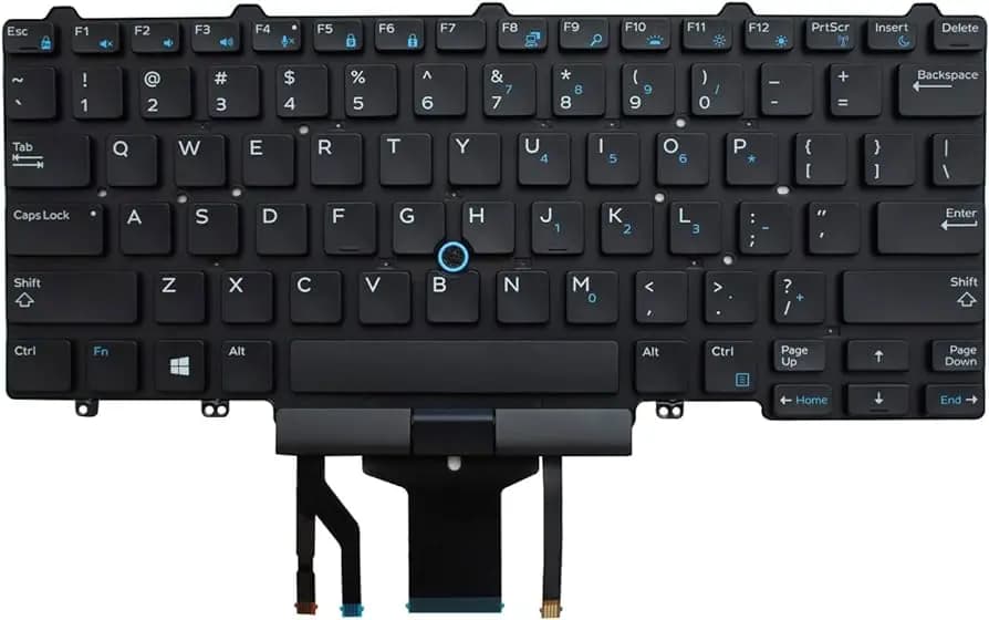 Keyboard Laptop Dell Latitude E5450 E5470 E5480 E5490 E7450 E7470 E7480 E7490 D19TR KFHY6