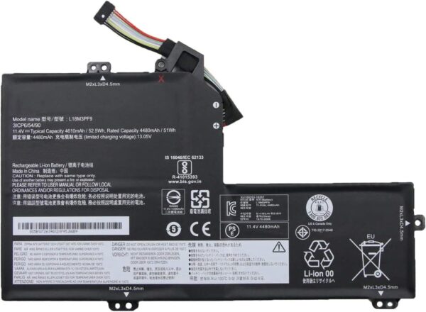 Laptop BatteryL18M3PF9 L18L3PF6 5B10T26389 5B10T26390 Replacement for Lenovo ideapad S540-15IWL GTX Serie(11.4V 52.5Wh)