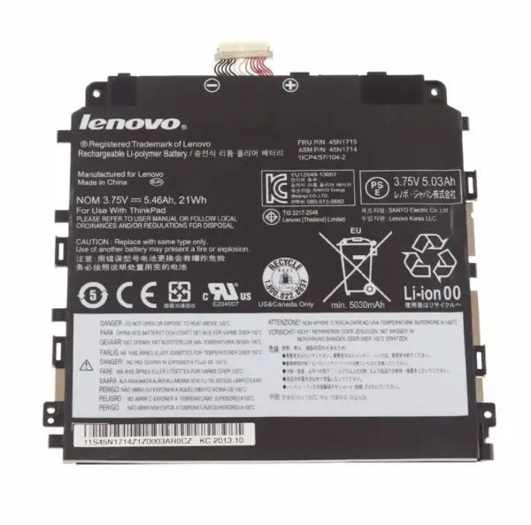 BATTERY LENOVO THINKPAD T540P 45N1716 10 8V 57Wh 4610mAh 0 webp