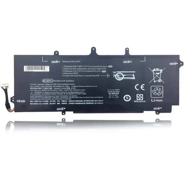 Battery Laptop HP BL06XL FOLIO 1040 G0 G1 G2 HSTNN DB5D HSTNN W02CHP webp