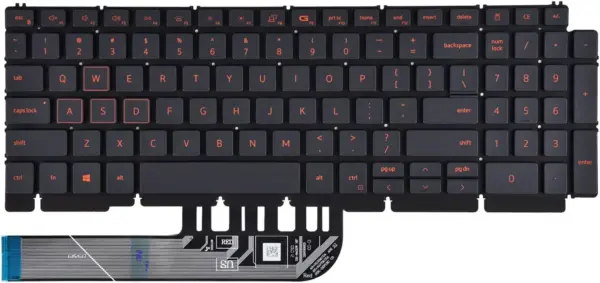 Keyboard Dell G15 5510 5511 5515 G15 5520 5521 5525 Series Game Laptop Dell G15 5510 5511 5515 Keyboard with Backlit Red Frame US Layout 0 webp