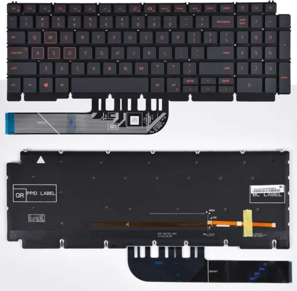 Keyboard Dell G15 5510 5511 5515 G15 5520 5521 5525 Series Game Laptop Dell G15 5510 5511 5515 Keyboard with Backlit Red Frame US Layout 1 webp