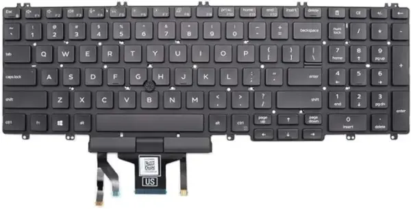 Keyboard Laptop DELL Latitude 5500 5501 2019 Not for Old E5500 or E5550 Precision 3540 3541 2019 US Backlit Pointer MMH7V 0MMH7V 0 1 webp