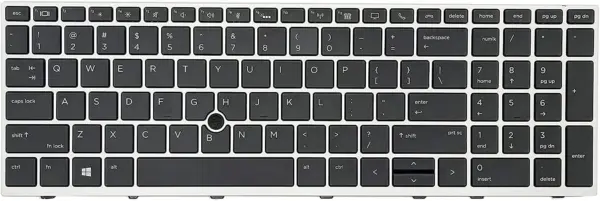 Keyboard Laptop EliteBook HP 850 G5 850 G6 755 G5 Zbook 15u G5 Zbook 15u G6 850 G6 Silver Backlit L11999 001 0 1 webp