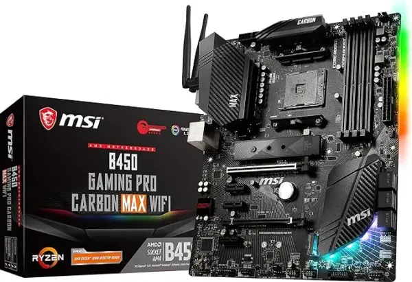 Motherboard MSI B450 GAMING CARBON MAX WIFI 1 webp